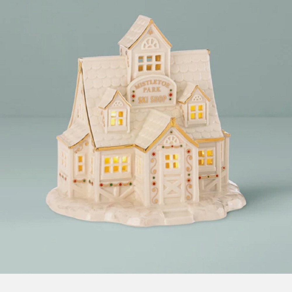 Charming Ceramic Ski Shop Decor